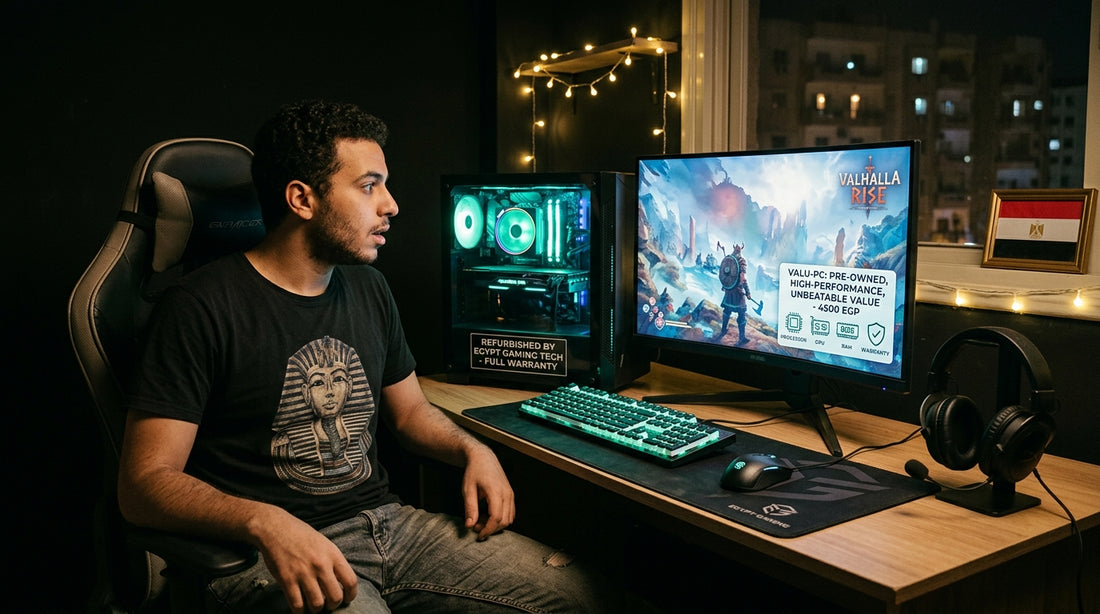 Refurbished gaming PC Egypt Black Mint Minted desktop setup