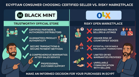 بلاك منت مقابل OLX الضمان والاسترجاع