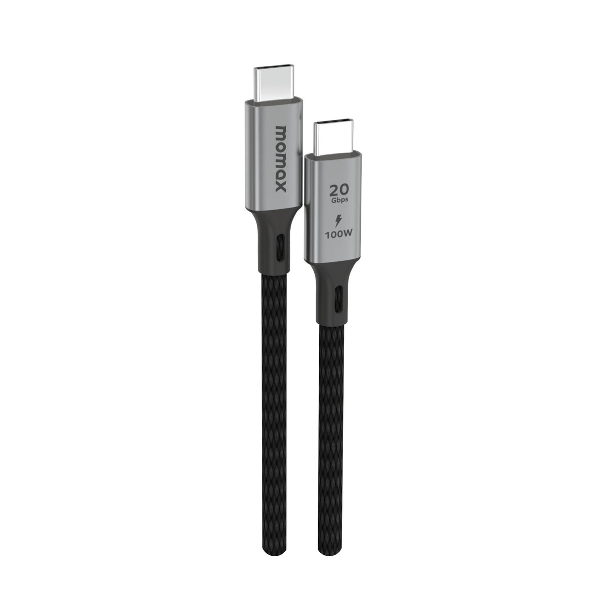 Momax Elite 100W USB 3.2 Gen 2x2 USB-C to USB-C Braided Cable, 20Gbps, 1m